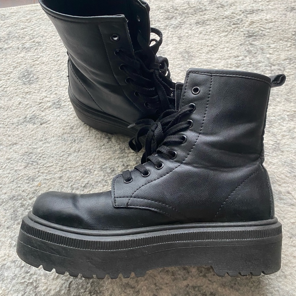 Platform Combat Boots